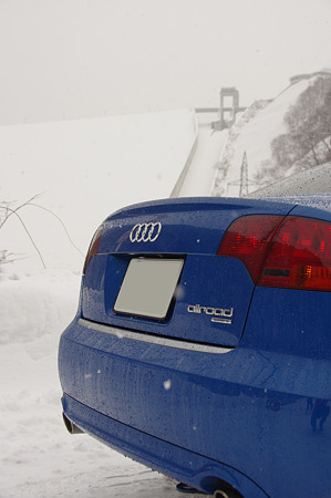 allroadなので雪道も
