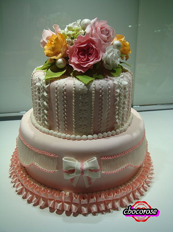Rose Wedding Cake 1010