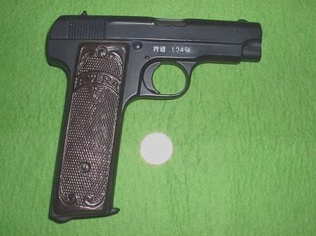 中田商店 ホルスター型崩れ防止用文鎮 「アストラM1916 」右側面Doburoku-TAO